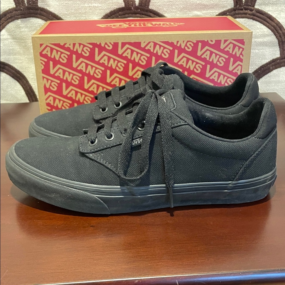 Vans Men's Black Atwood Deluxe Canvas Sneakers - Picture 6 of 12